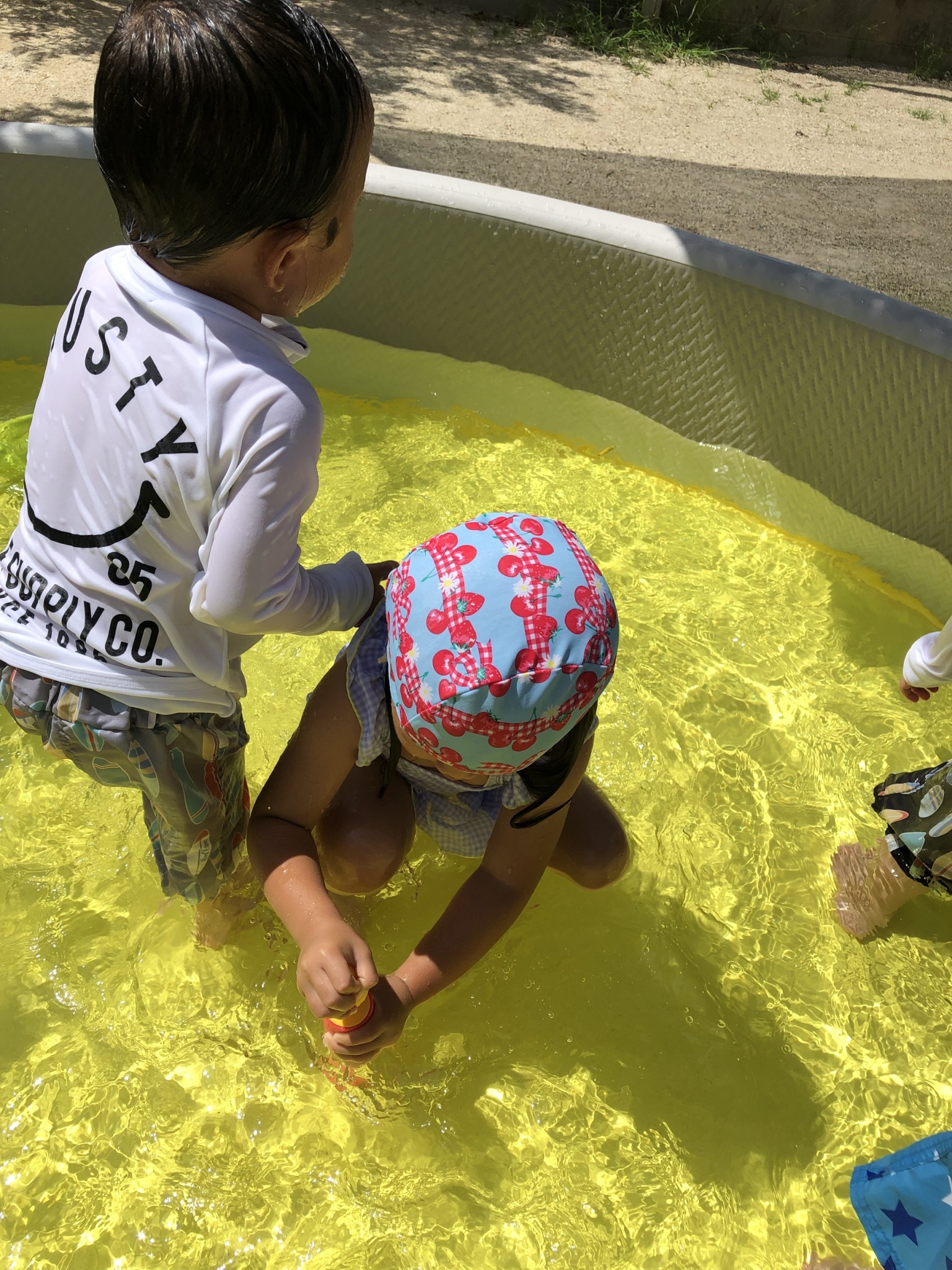 プール遊びの様子